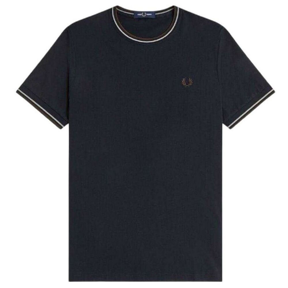 Fred Perry Mens Tipped T-Shirt / Navy Blue